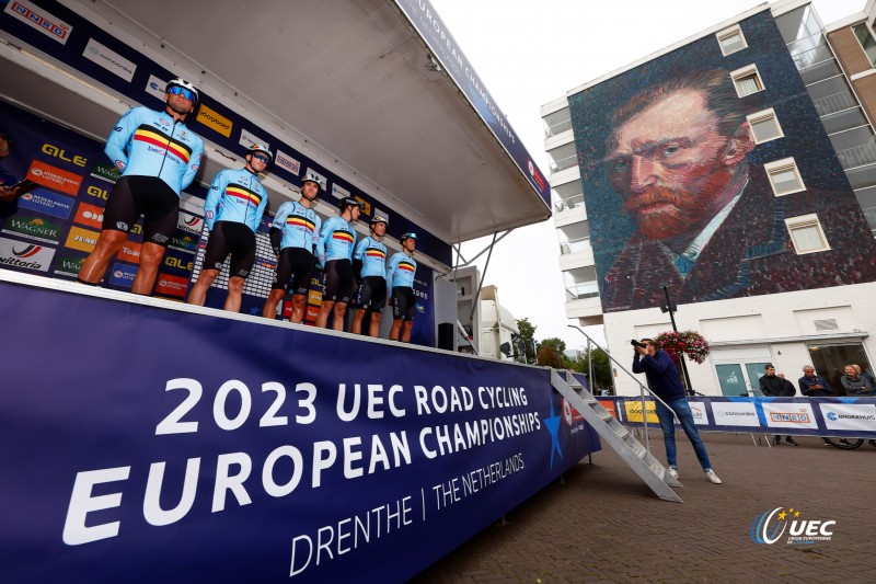 2023 UEC Road European Championships - Drenthe - Under 23 Men's Road Race - Coevorden - Col Du VAM 108 km - 22/09/2023 -  - photo Luca Bettini/SprintCyclingAgency?2023